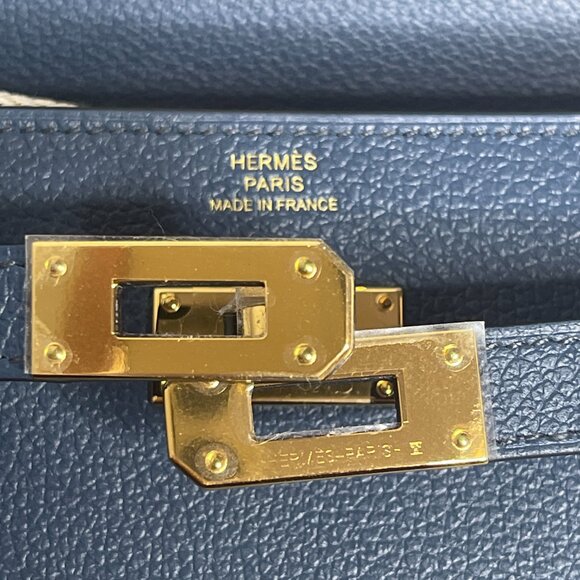 Brand New Hermes Kelly To Go Wallet Bag - Blue de Prusse / GHW - Picture 13 of 14